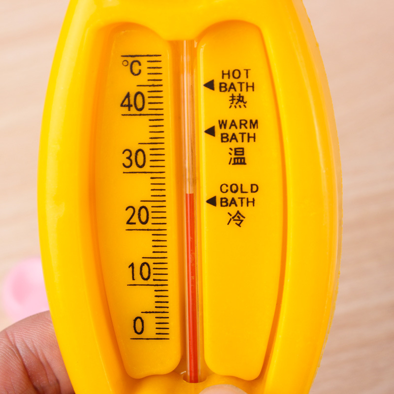 卡通小熊温度计 婴儿洗澡测水温度计 干湿两用室温计宝宝水温计