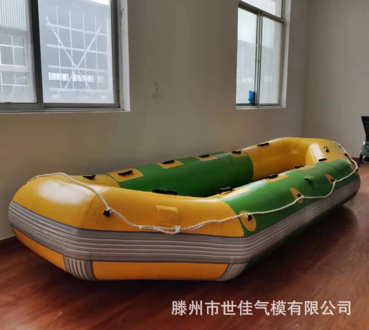 充气船耐磨夹网船钓鱼渔船硬底皮划艇加厚气船橡皮艇路亚船漂流船