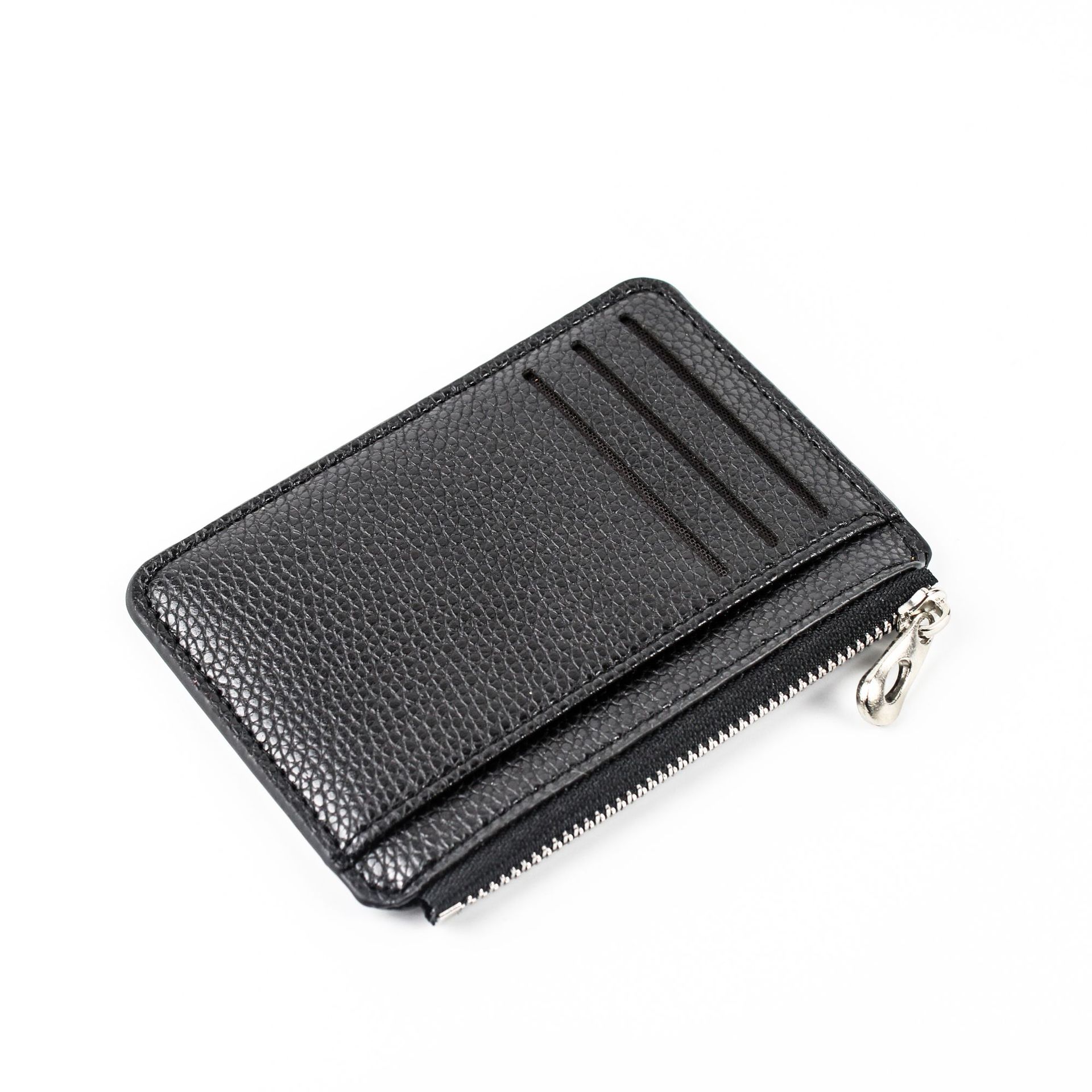 2023 Cross-Border New Arrival Fashion Creative Zipper Card Holder Large Capacity Ultra-Thin Simple Multi-Card-Slot Coin Purse Wholesale