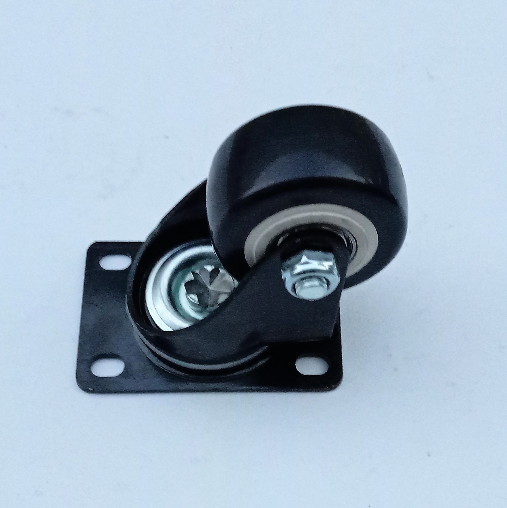 供应脚轮万向轮2.5寸黑金钻轮转向 黑金刚轮 黑色电泳轮 轻型轮