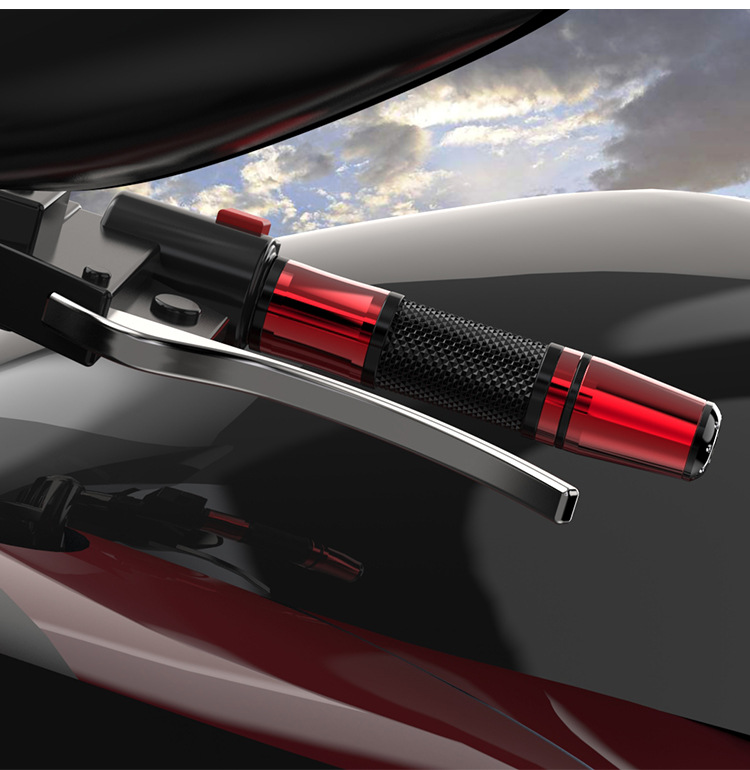 2019款电动摩托车通用cnc川崎地平线跑车改装配件油门把手把胶套