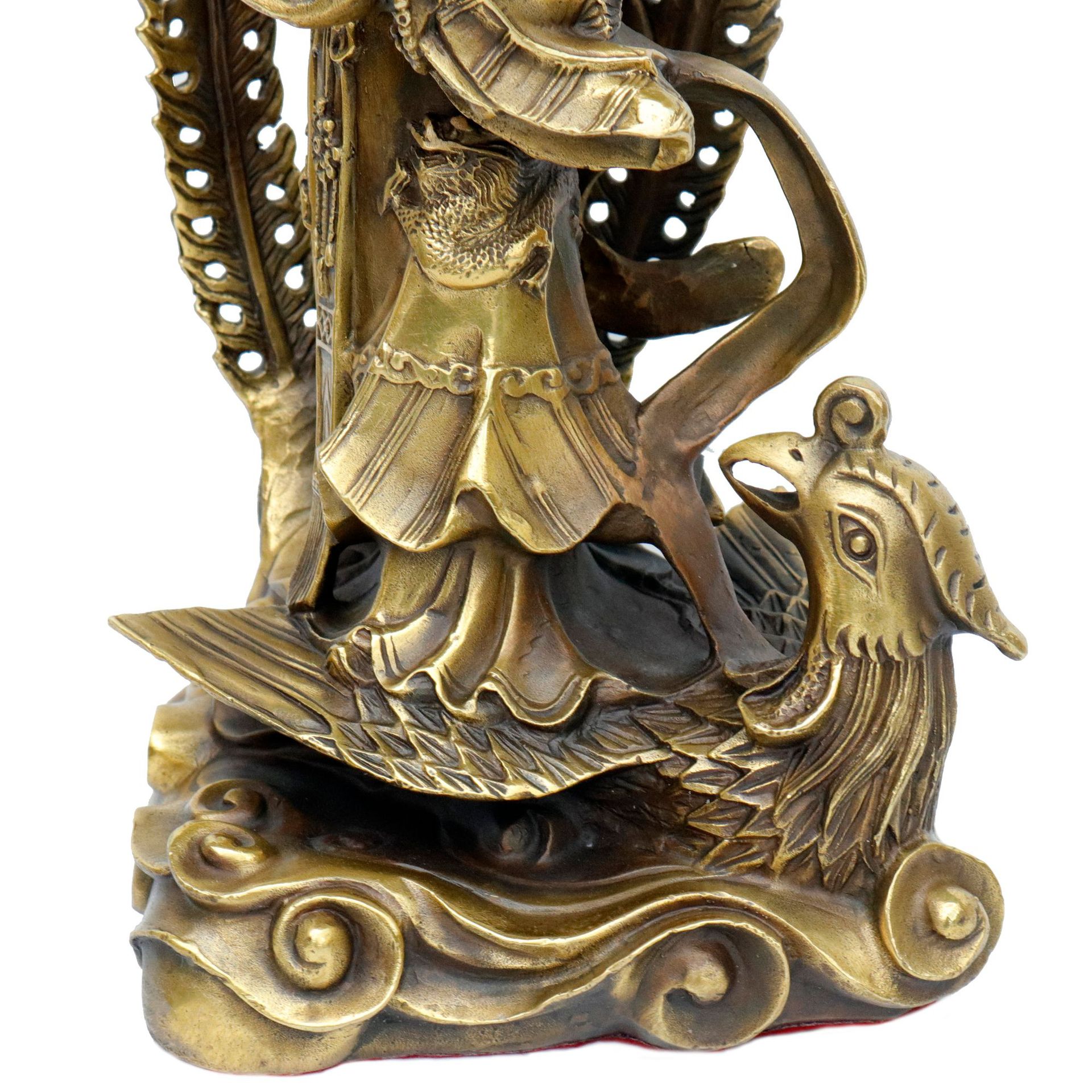 纯铜九天玄女像九天圣母神像佛像摆件送礼礼品