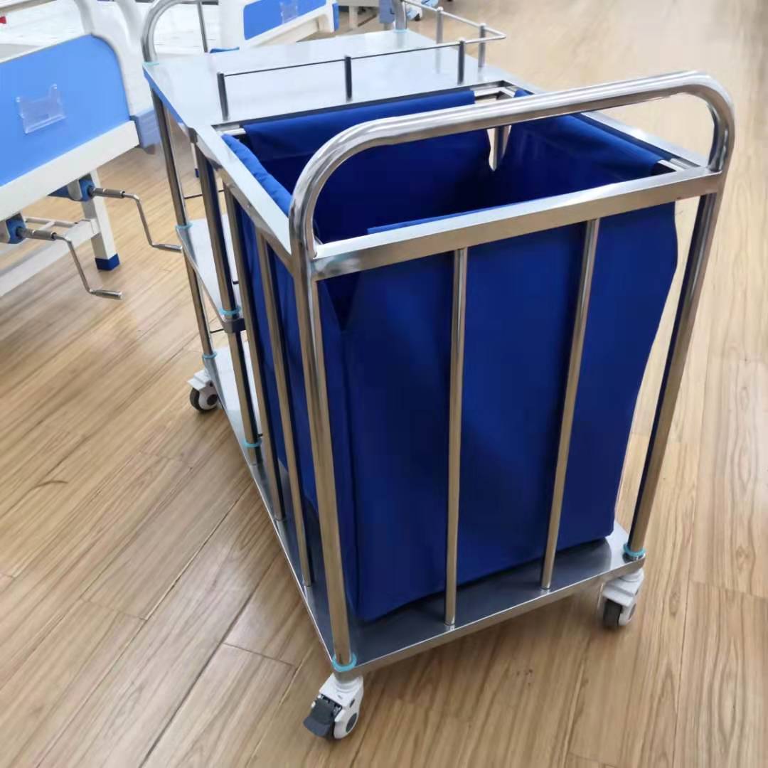 医院用推车被服车 医用不锈钢晨间护理清扫车