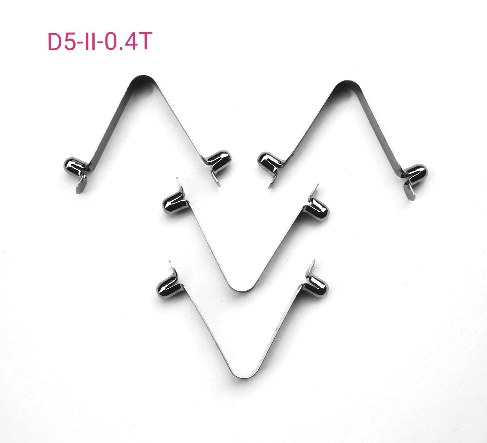 厂家自销直径5mm双珠管内定位弹片管卡v形弹簧片弹珠卡扣弹头弹扣