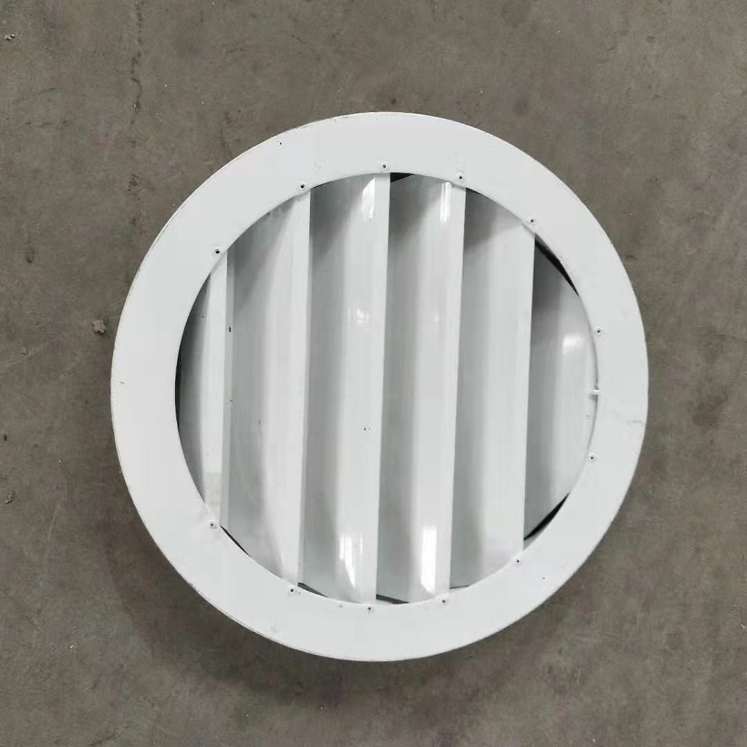 供应顺泽外墙圆形铝合金防雨百叶风口圆形百叶出风口回风口排风口