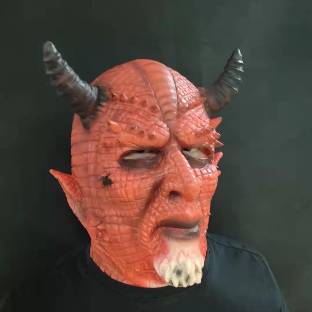 游戏暗黑破坏神恶魔面具 红魔王boss谎言之王belial贝里艾尔头套