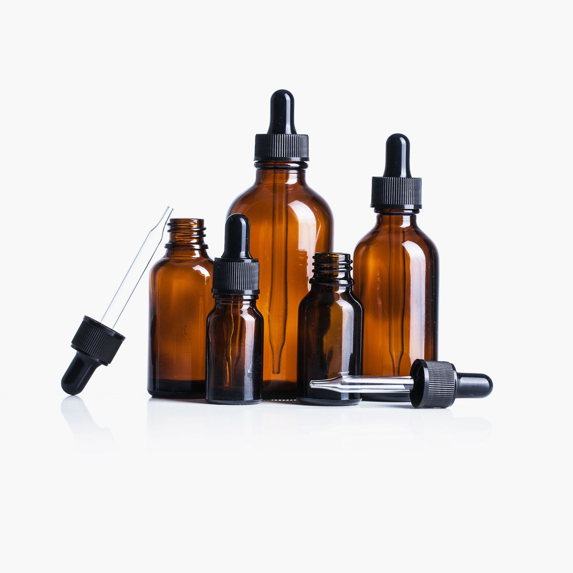 厂家现货30ml棕色茶色避光玻璃精油瓶化妆品药酒精油喷雾瓶分装瓶