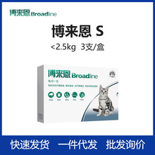 博来恩小型滴剂2.5kg 猫咪体内外驱虫药除蚤蓝猫橘猫单支整盒3支