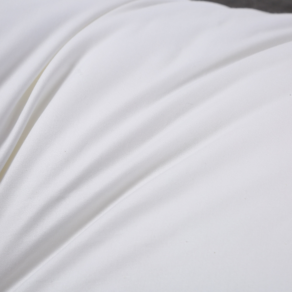 白色简约全棉立体羽丝绒酒店专用枕芯 单人护颈宾馆枕头定制批发