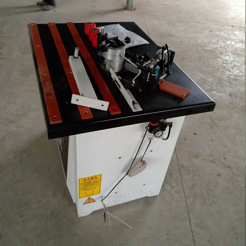手动木工封边机异形双面涂胶曲直线封边机密度板手动曲直线封边机