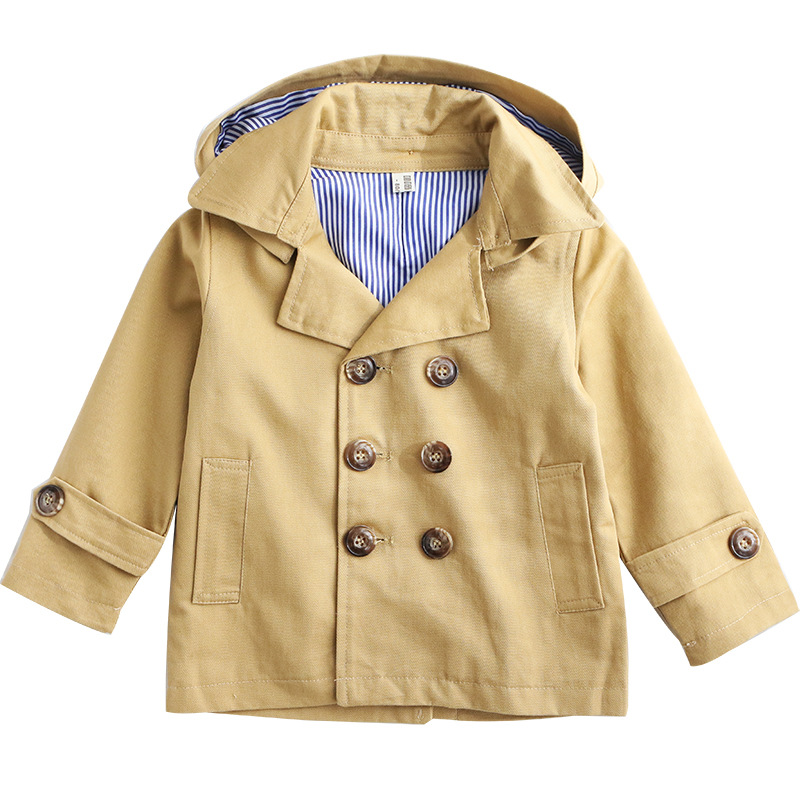 小童装男童女童秋装2019新款潮春秋款儿童洋气风衣婴幼儿宝宝外套