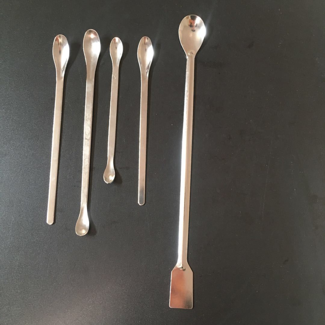 不锈钢双头药勺实验室单头药匙试剂粉末取样勺双尾不锈钢药勺