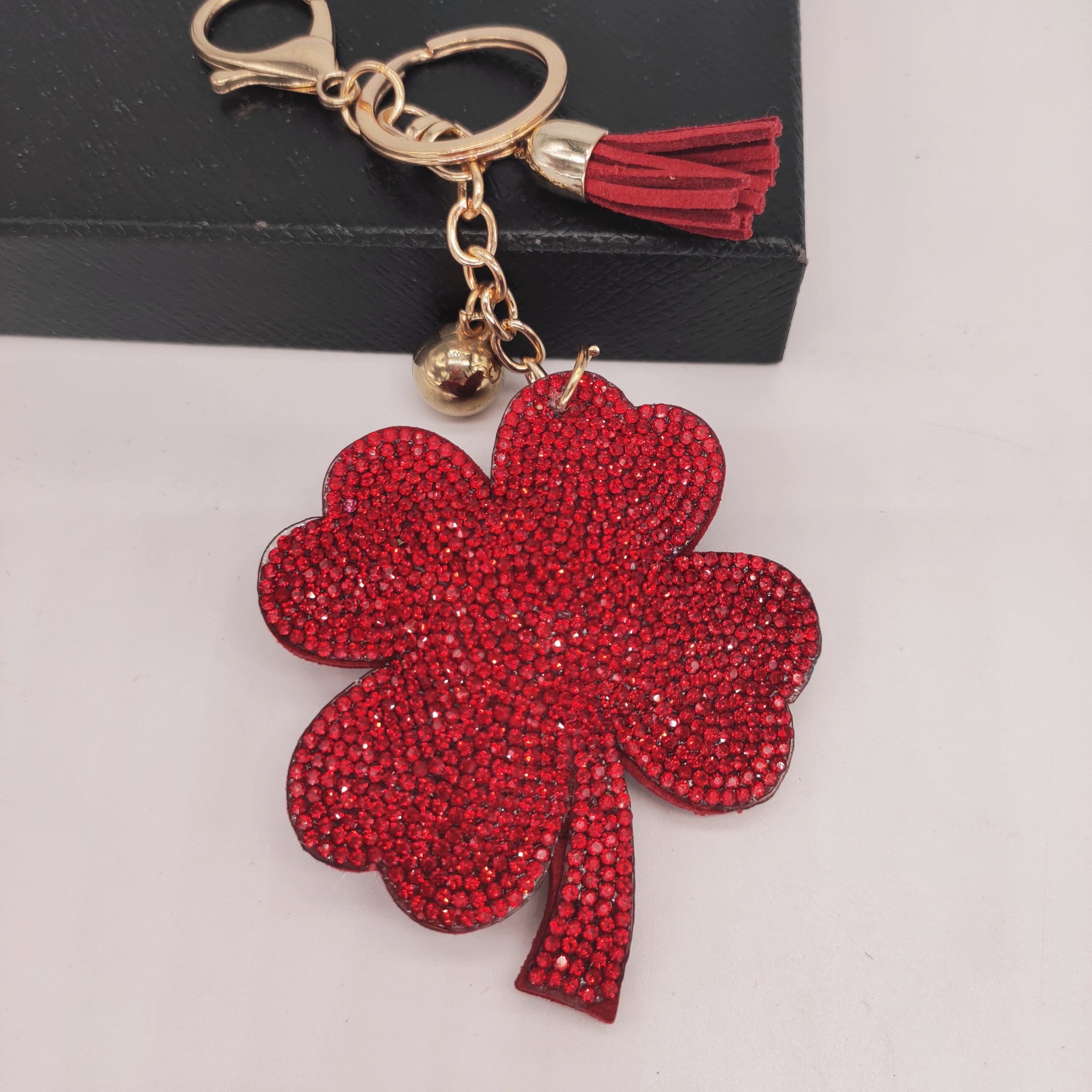 四叶草挂件四叶草饰品幸运草饰品幸运草钥匙扣幸运花挂件爱尔兰