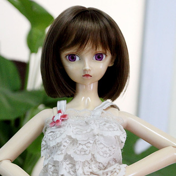 【工厂批发】牛奶丝bjd假发娃娃头发校园假发女短发内扣仿马海毛