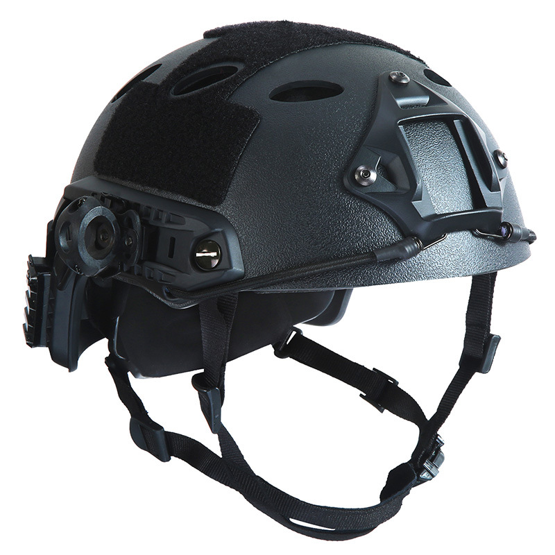 战术头盔fast伞降盔伞盔野战真人cs头盔pj圆孔防护防暴