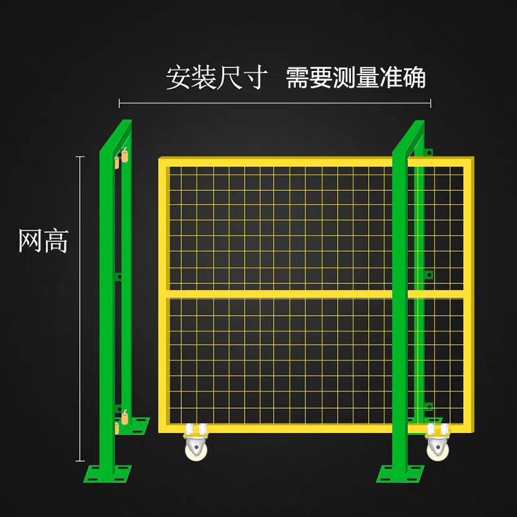 现货供应车间隔离护栏推拉门防护栏平推门平移