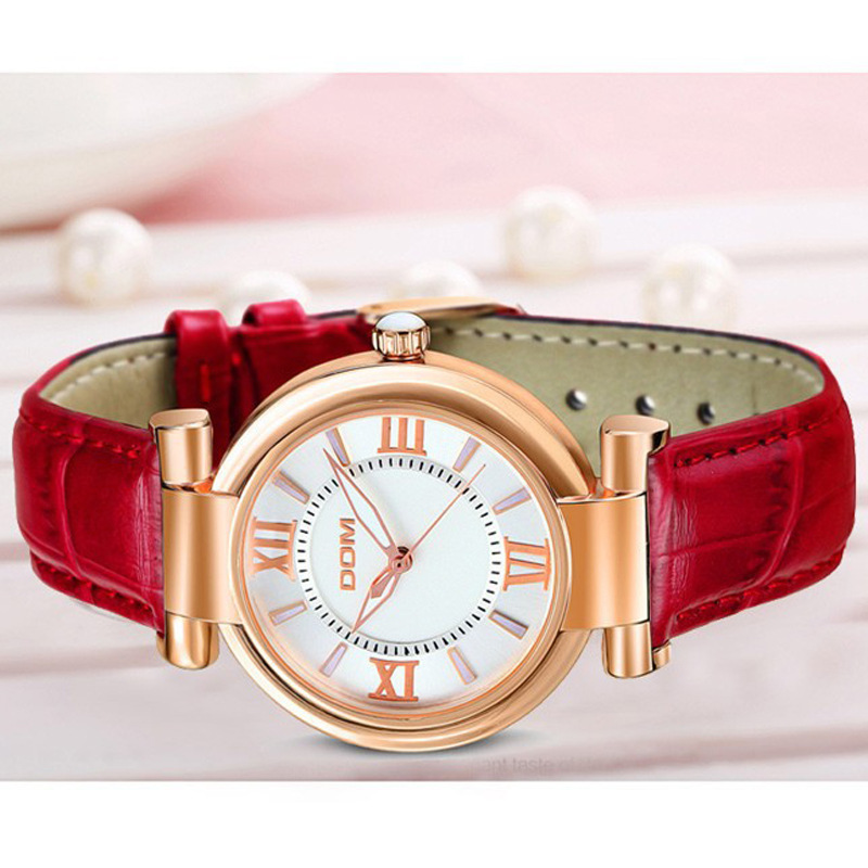 低价清仓正品dom多姆时尚女士手表g-1688l手表石英腕表高端女性