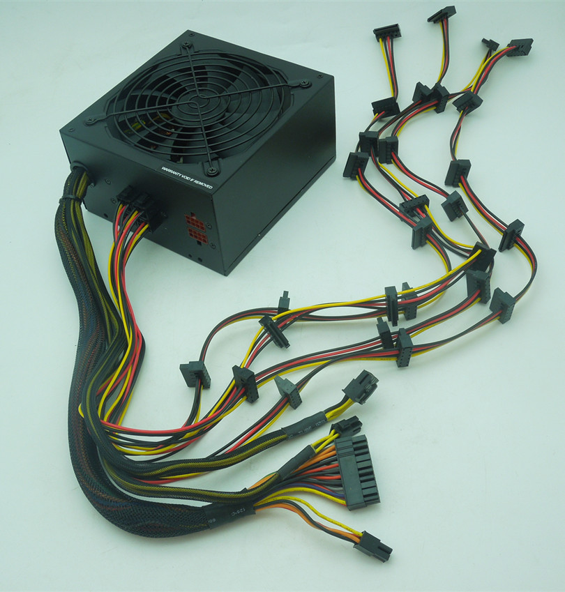 硬盘电源 ipfs电源700w750w800w支持24个ata接口pc电源台式机电源