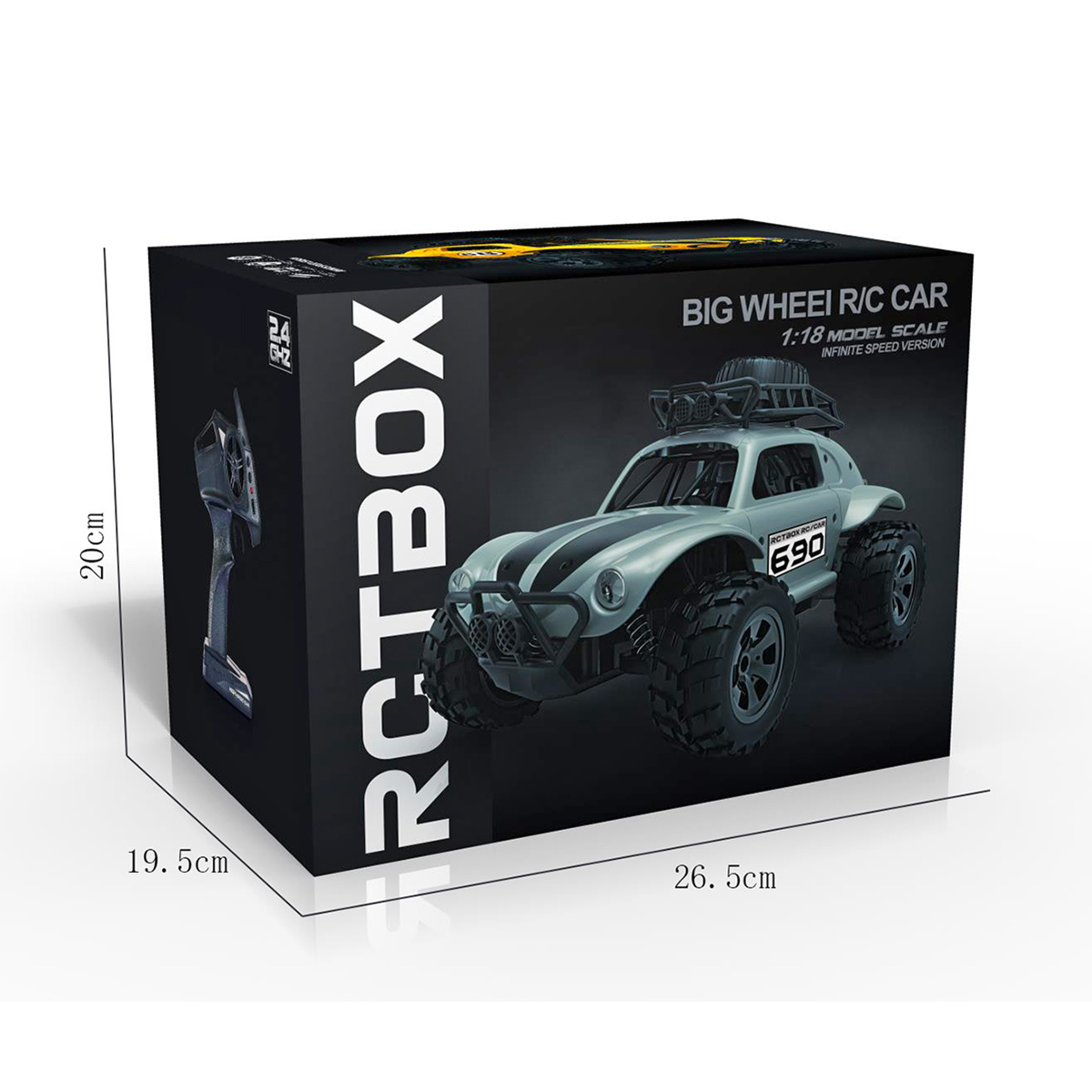 kyamrc 新款跨境热卖皮卡车 高速遥控攀爬 rc car小包装玩具车