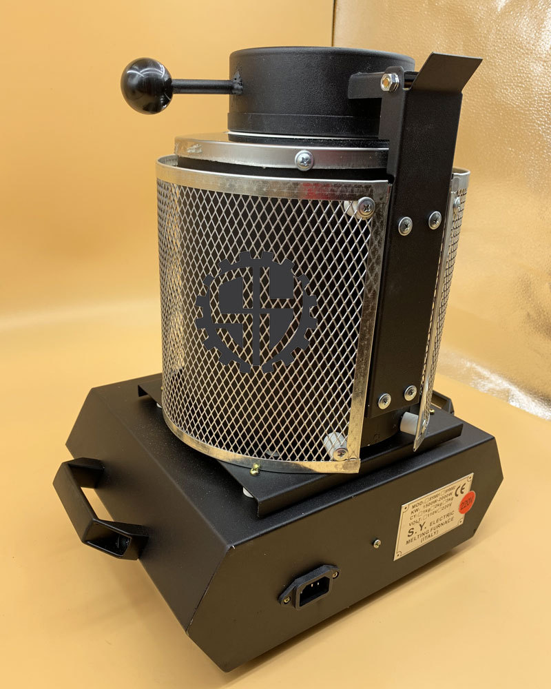 批发首饰熔金机 熔金炉 新款黑色加网熔炼炉首饰熔化炉械设备批发