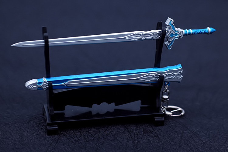 中国古剑武器 百里屠苏焚寂剑 带鞘兵器 合金模型 摆件挂饰 17cm