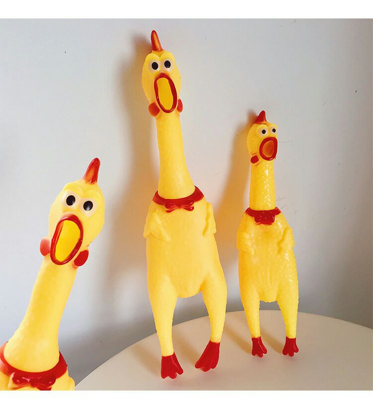 创意惨叫鸡发声玩具新奇特整蛊玩具整人发泄减压尖叫鸡大号黄色鸡