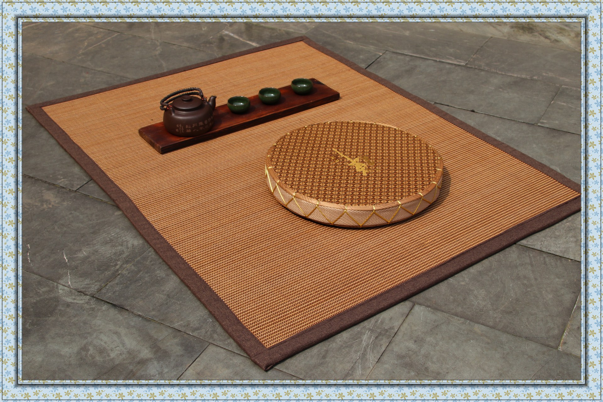 定制日式竹编地毯客厅卧室地毯竹地毯飘窗垫窗台垫榻榻米地垫子