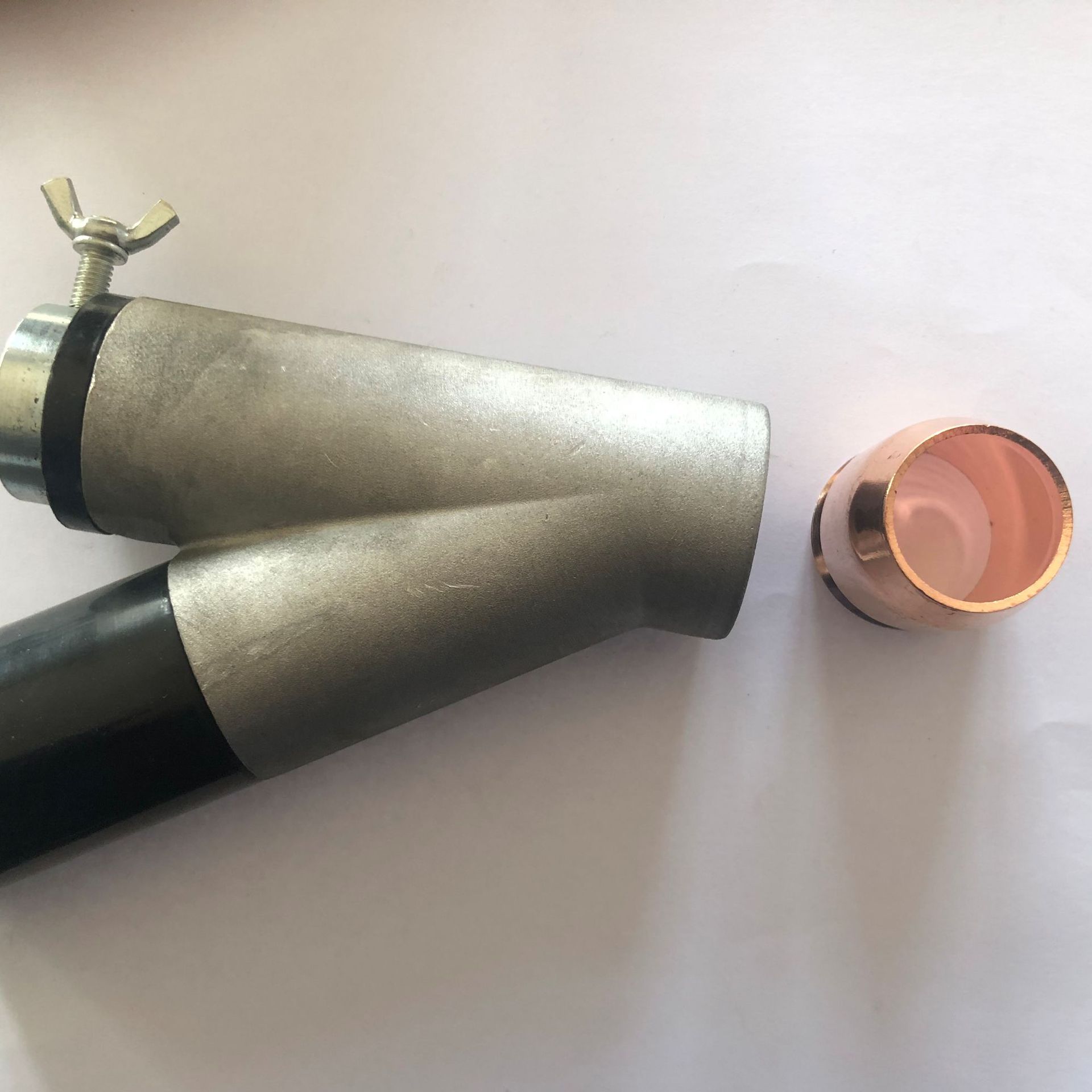 埋弧焊三通漏斗 焊剂进料口分流器 带保护嘴铜套zd5振康华远配件