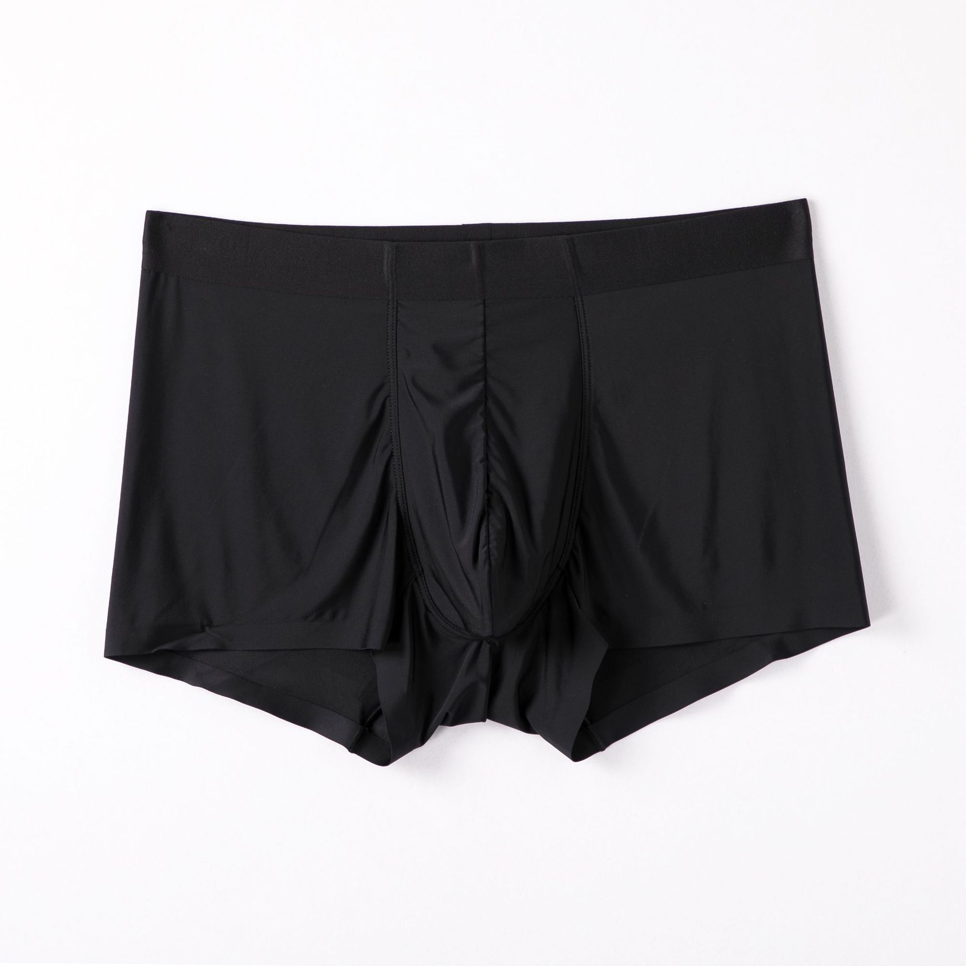 男士冰丝内裤 夏季新款飘飞性感男士内裤 透明内裤男士无痕平角裤