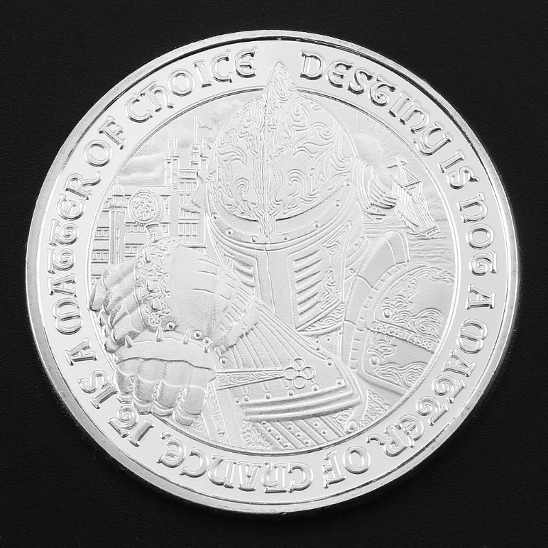 欧洲骑士硬币暗黑神殿中世纪铁血骑士纪念币飞鹰骑士精神外币