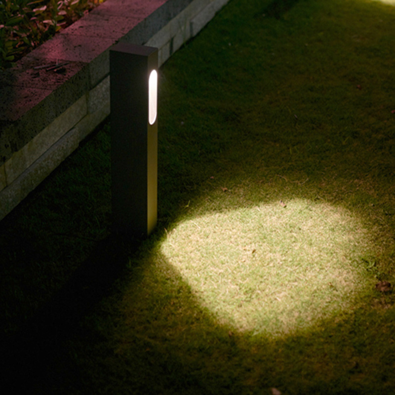 厂家供应方形led草坪灯7w草地灯防水户外景观庭院灯压铸铝草坪灯