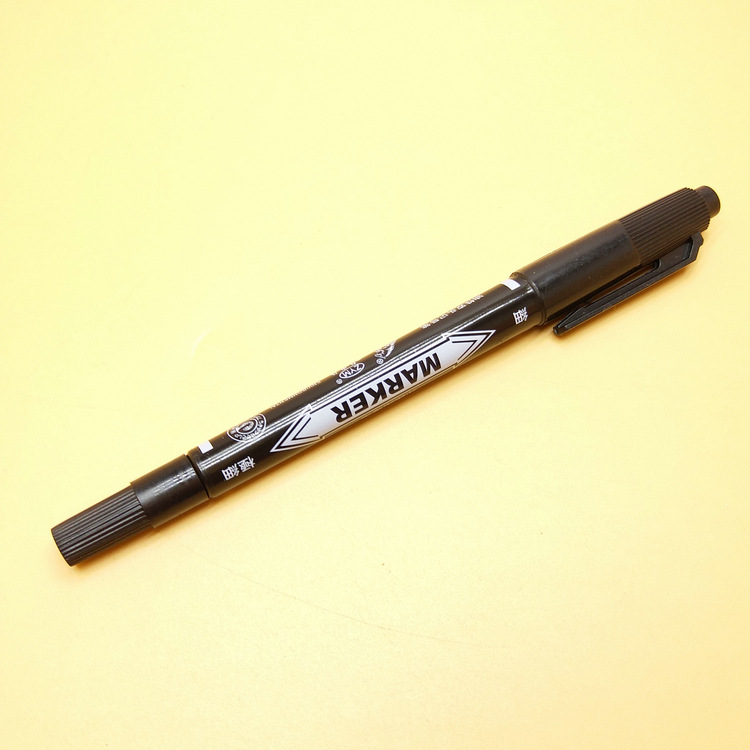 小号双头油性记号笔 自由马小头笔 一元文具批发爆款 厂家直销