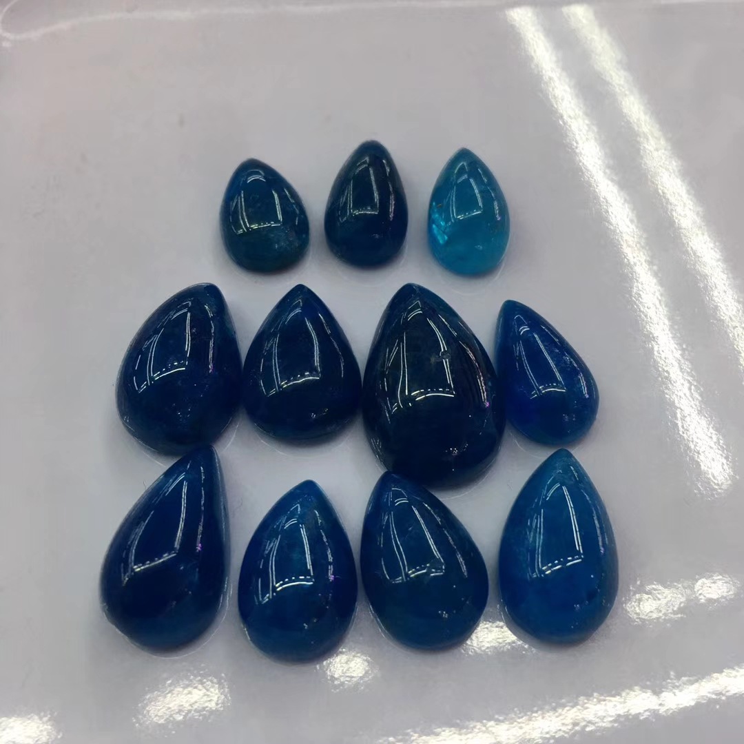 磷灰石吊坠 天然磷灰石裸石 磷灰石水滴吊坠 土耳其蓝磷灰 镶嵌用