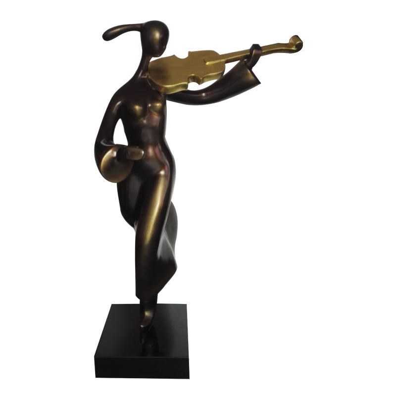 小提琴乐器人雕塑 畅销爆款经典中式 售楼处落地摆件源头厂货包邮