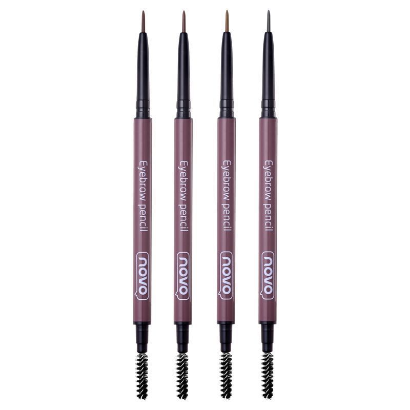 Makeup Novo Flexible Micro-Carved Eyebrow Pencil Female Student Rotating Automatic Double-Headed Eyebrow Pencil Waterproof Sweat-Proof Not Smudge