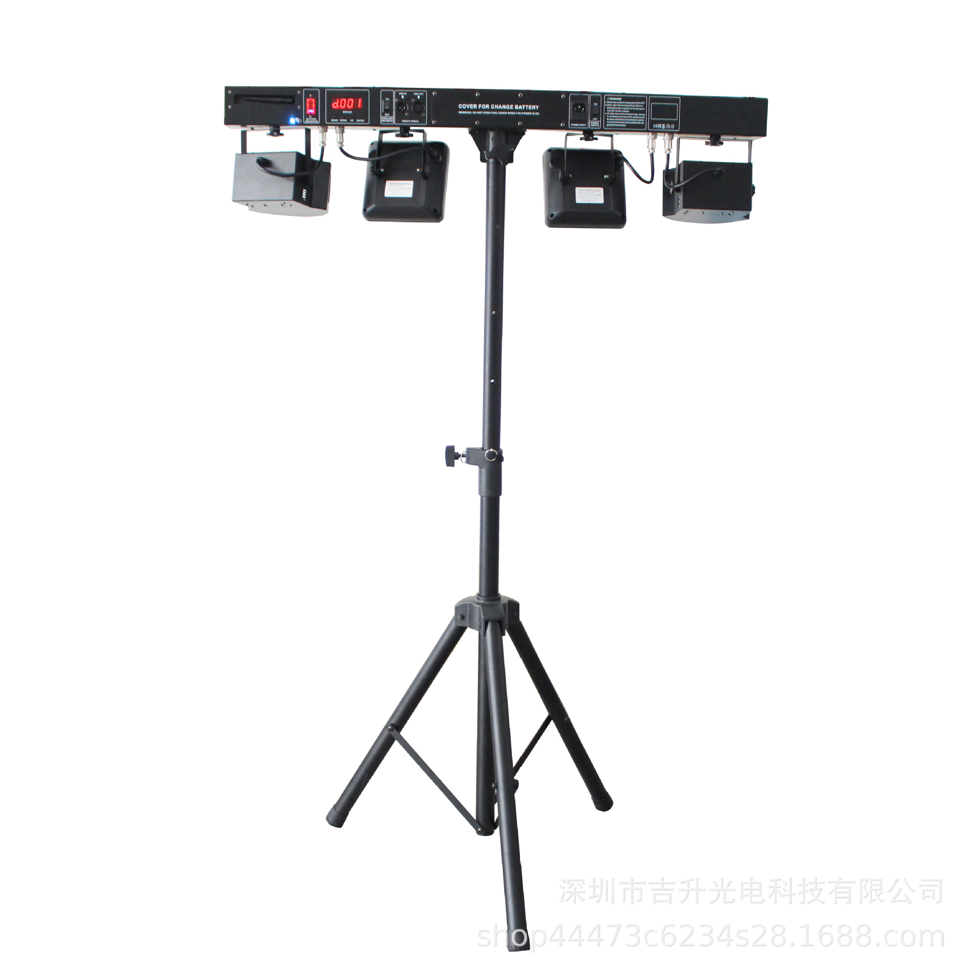 户外演出3合1舞台9颗方形帕灯双层蝴蝶灯激光图案带支架内置电池