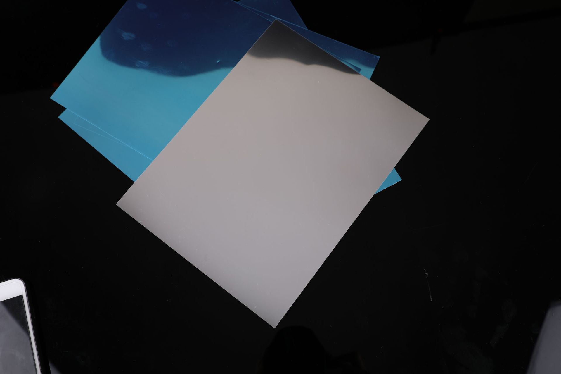 反光膜厂家 光亮塑料银色镀铝膜反光片 pvc银色镜面pet反射膜亮片