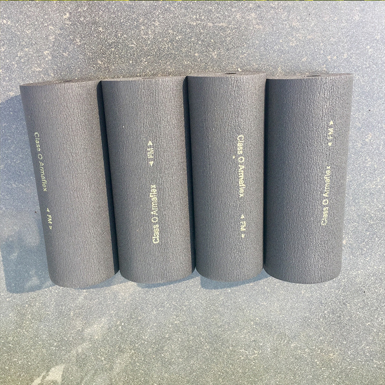 福乐斯空调阻燃橡塑管b1级橡塑保温管 高密度橡塑海绵发泡管