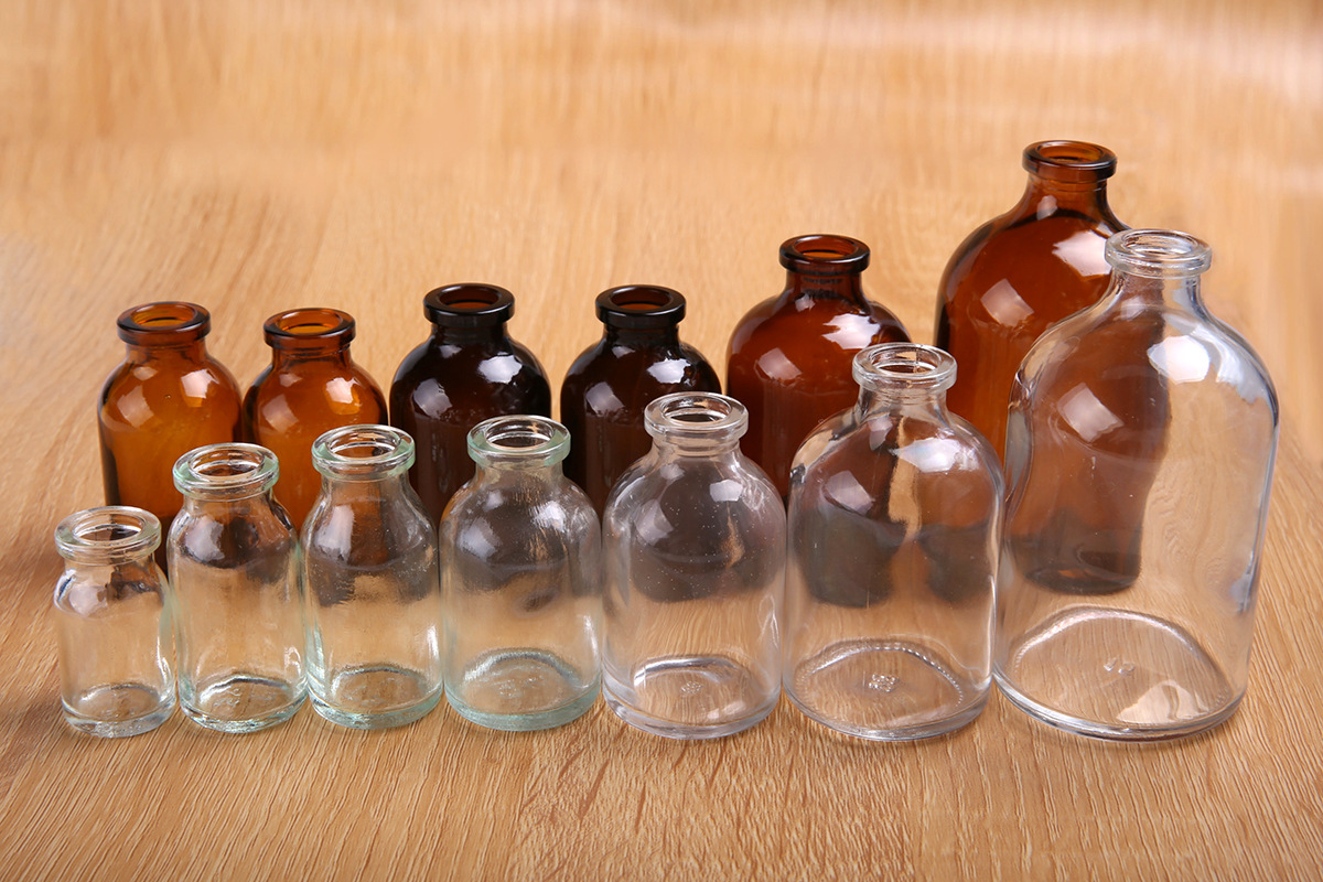 厂家供应15ml钠钙透明玻璃瓶模制注射剂瓶20口针剂瓶 实验瓶