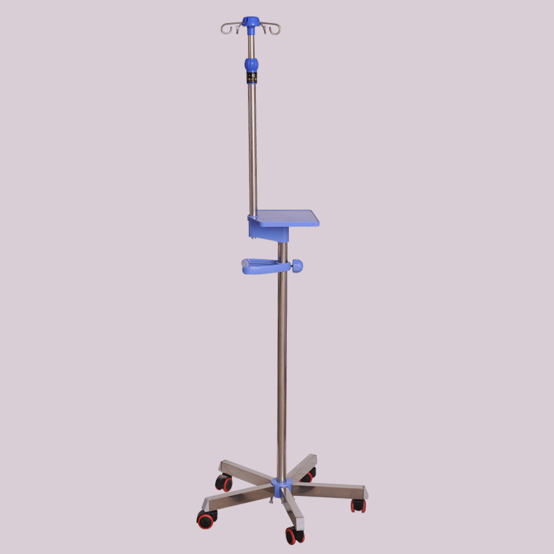 厂家供应华恩b型输液架加厚移动可调节不锈钢吊瓶架质优价廉
