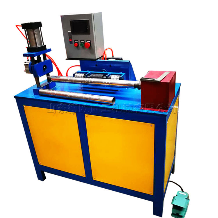 厂家圆管压花机 双驱动减速箱滚纹机 全自动气动滚花机