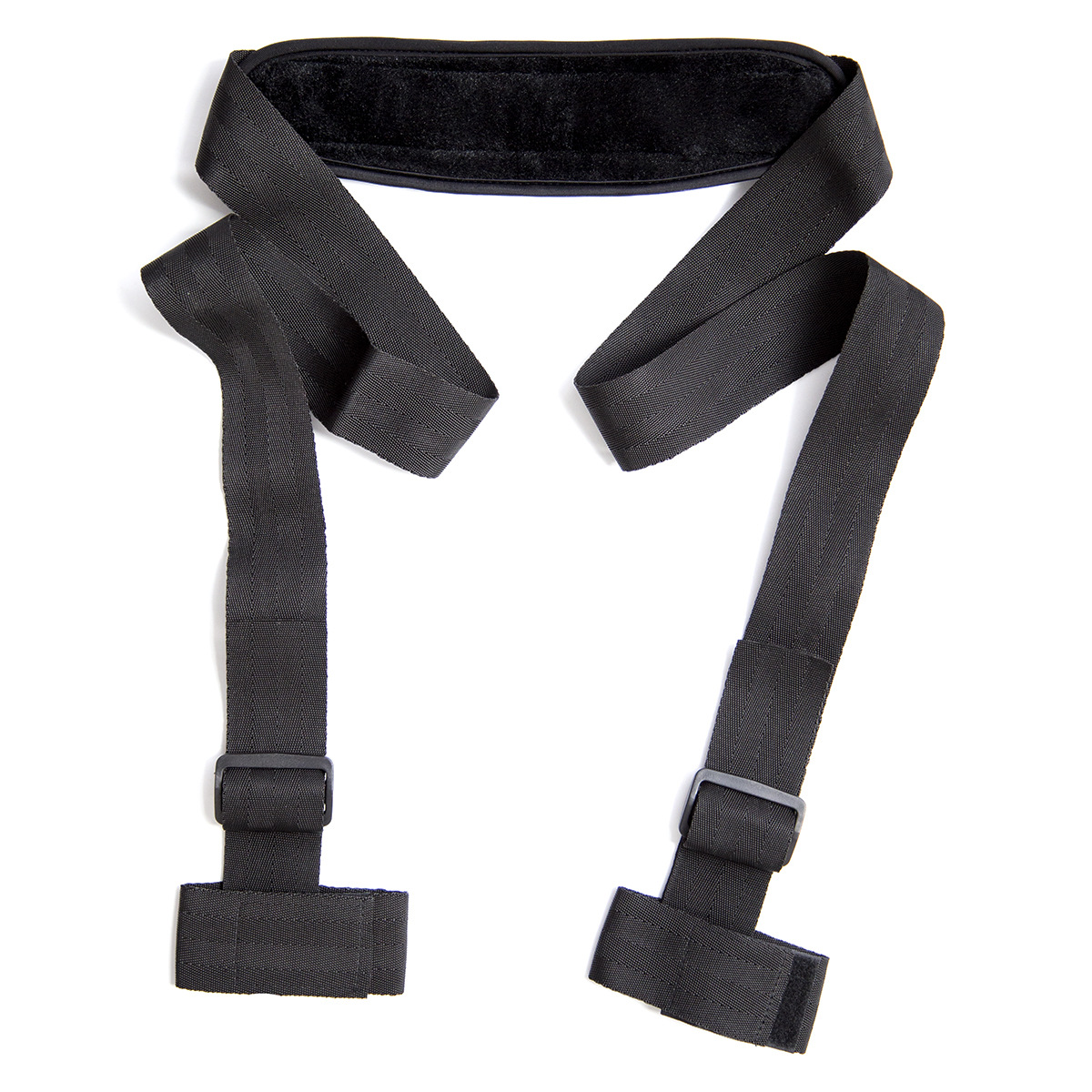 情趣用品黑色张腿器颈挂式脚铐 成人用品玩具束缚张腿挂带轻松带