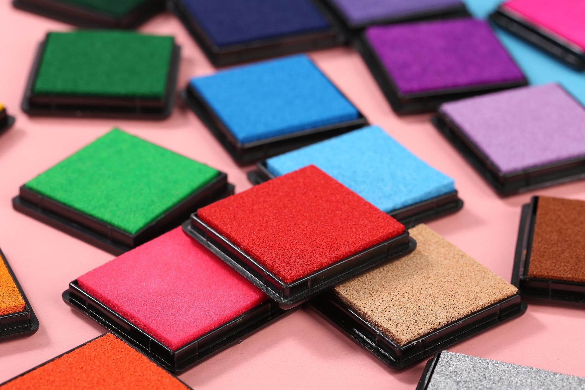 手指印台玩具印章印台 儿童彩色小印台diy手工印章用品 工厂直销