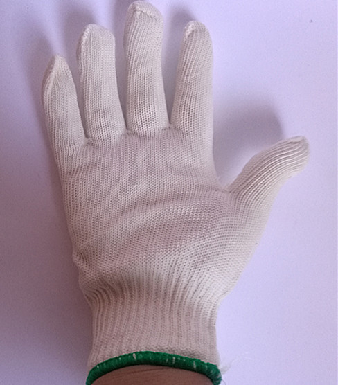 厂家直供五指山纯棉线手套耐磨劳保工作手套现货批发弹性好质量好