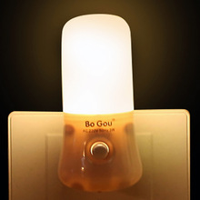 开关LED小夜灯创意手指灯插电礼品赠品灯喂奶可印logo3W跨境货源