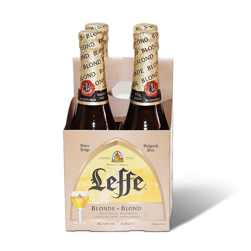 莱福金啤酒leffe 比利时修道院进口啤酒330ml*24 乐飞啤酒启德