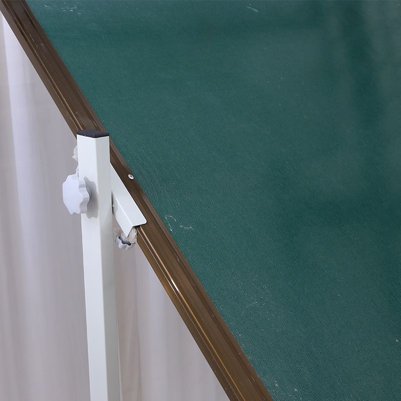 铝合金双面磁性白绿板120*80可伸缩黑板支架教学双面绿板