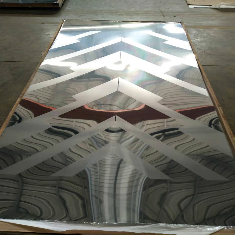 定制加工 镜面彩色板 不锈钢电梯ktv幕墙装饰板 酒店装饰压花板