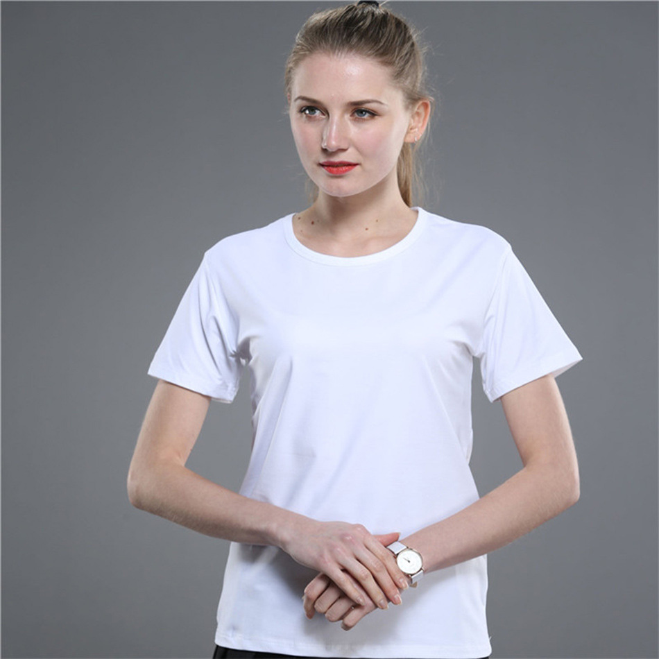 莫代尔空白热转印t恤批发纯白儿童短袖diy广告文化衫定印字logo