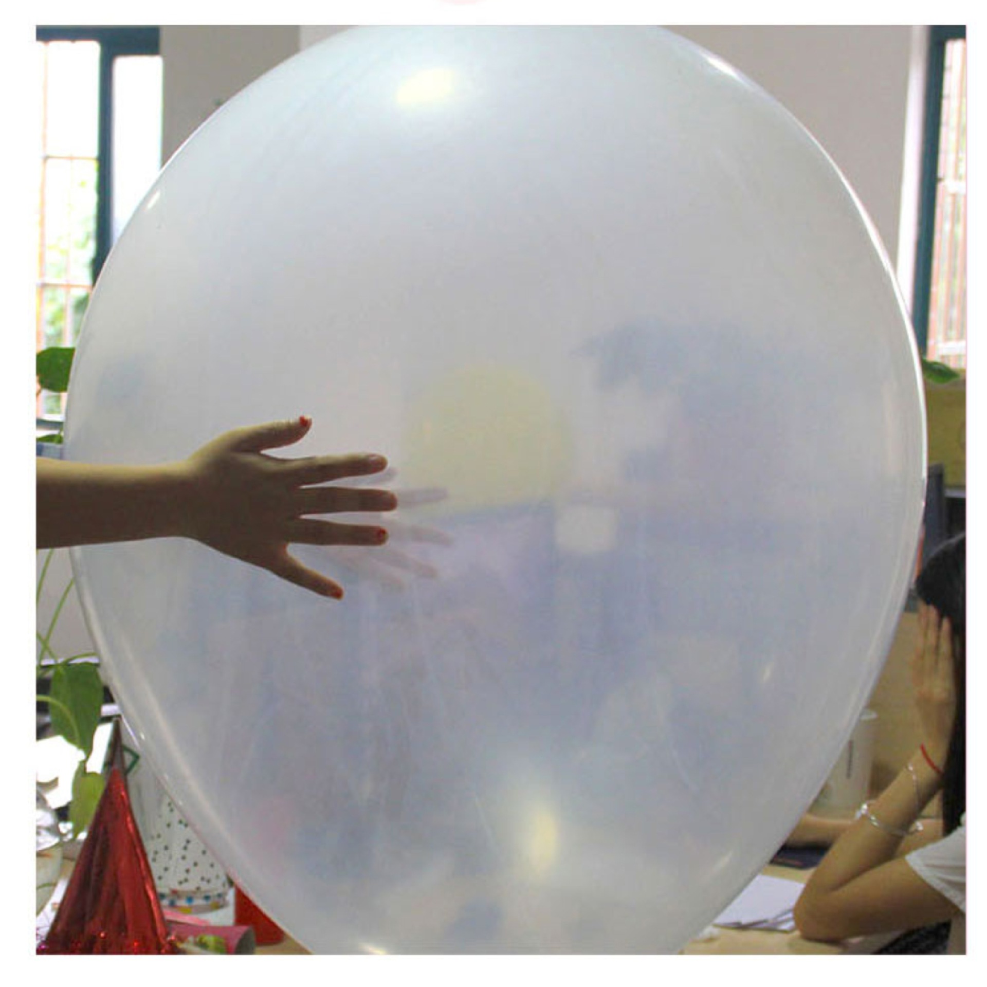 批发36寸25克乳胶大扁加大气球地爆气球ktv暴力气球酒吧笑脸气球